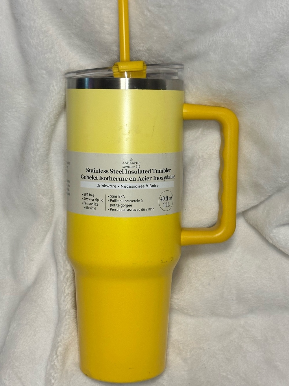 Ashland Summer/Été Collection Bright Yellow Insulated Stainless Steel Tumbler